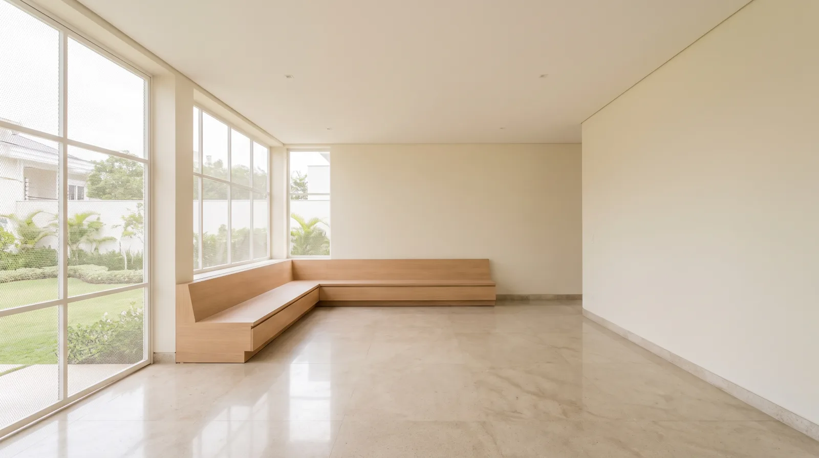 An empty, tidy room prepared for a private estate valuation consultation